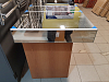 Laufen Frame Зеркальный шкаф 130x75см., LED-подсветка, алюминий, 3 двери, 2 розетки, с дефектом плафона