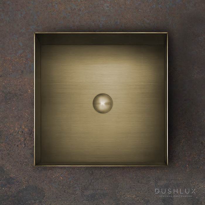 Gessi 316 Раковина 40x40 см, без отв., для установки на столешницу, без ...