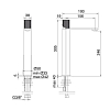 Treemme 3.6mm Смеситель для раковины, 1 отв., цвет: нержавеющая сталь