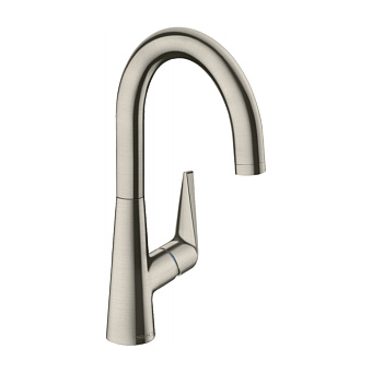 Hansgrohe Talis M51 Смеситель для кухни, на 1 отв однорычажный, поворотный излив 174мм, 1jet, h215мм, цвет: под сталь