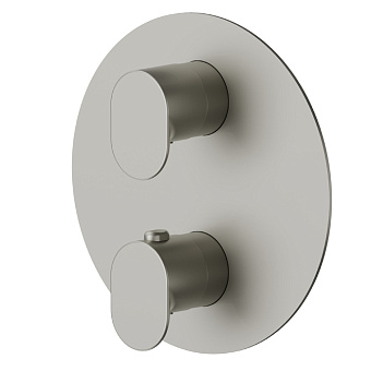Newform Linfa II Смеситель для душа, встраиваемый, термостатический, цвет: titanium satin