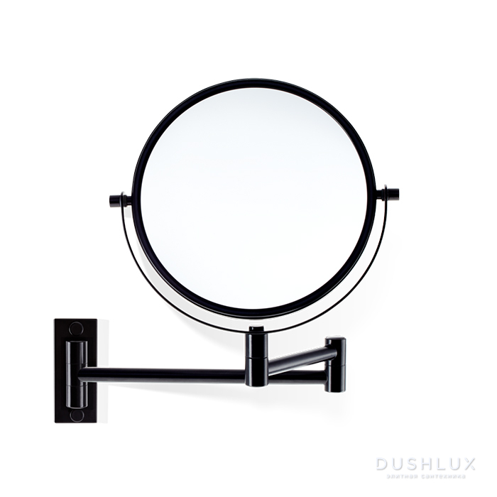 Фото Decor Walther SPT 33 Косметическое зеркало 19см, подвесное, увел. 5x, цвет: черный матовый