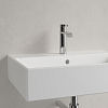 Villeroy&Boch Memento Раковина 60х42 см, 1 отв., прямоугольная, с переливом, с антигрязевым покрытием CeramicPlus, цвет: белый