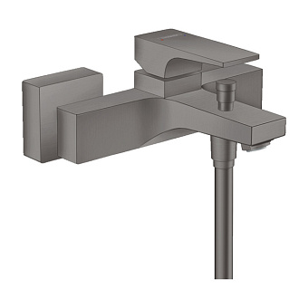 Hansgrohe Metropol Смеситель для ванны настенный, излив 180мм, цвет: шлифованный черный хром