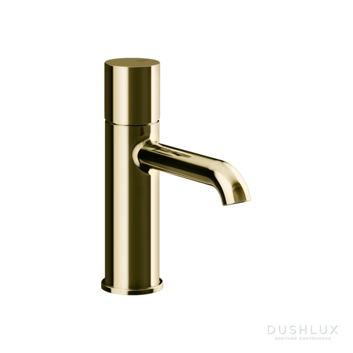 Фото Gessi Habito Cesello Смеситель для раковины, 1 отв., без донного клапана, цвет: Brass PVD