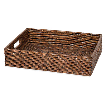 Decor Walther Basket TRAY Лоток-поднос 34x45x10см., настольный, цвет: ротанг темный