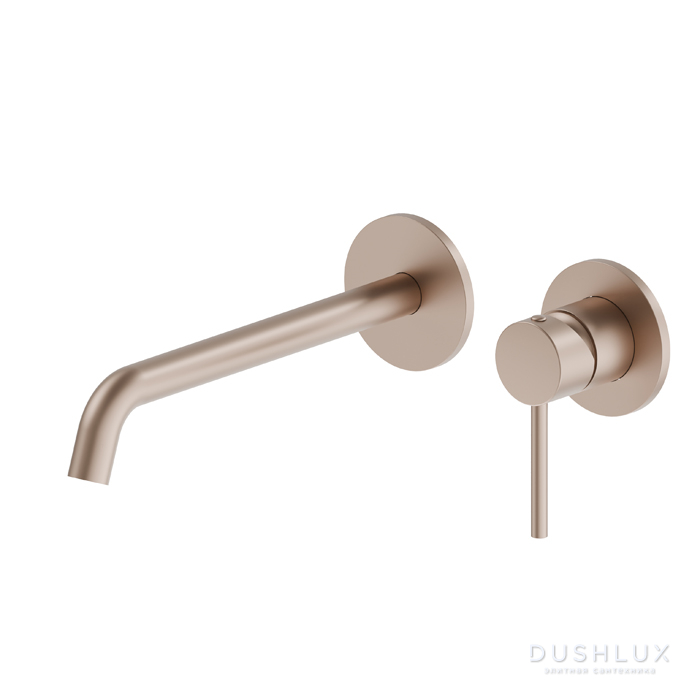 Фото Newform XT Смеситель для раковины, встраиваемый, цвет: copper satin