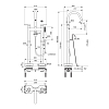 Ideal Standard Joy Neo Смеситель для ванны, напольный, с душевым набором, шлангом IDEALFLEX® 125см., цвет: PVD Magnetic Grey