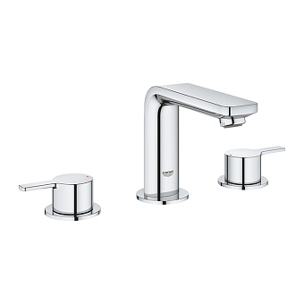 Grohe Lineare, Смеситель для раковины 3 отв, цвет: хром