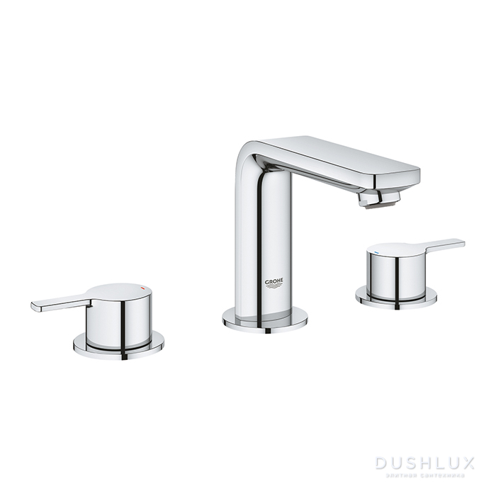Фото Grohe Lineare, Смеситель для раковины 3 отв, цвет: хром