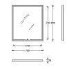 Kerama Marazzi Mio Зеркало 70х80см., прямоугольное
