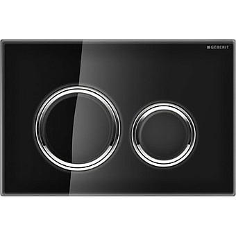 Geberit Sigma21 Клавиша двойного смыва, цвет: черный/хром