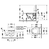 Duravit D-Neo Унитаз подвесной 37x57 см, безободковый в комплекте с крышкой-биде, пульт ДУ,функция биде, подогрев, подсветка, 220в, цвет: белый