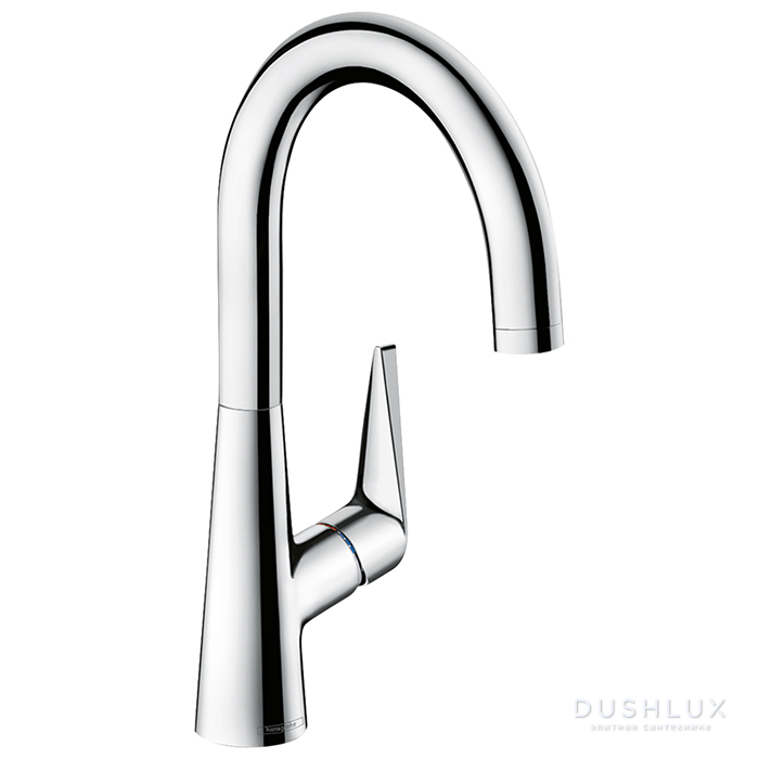 Фото Hansgrohe Talis M51 Смеситель для кухни, на 1 отв однорычажный, поворотный излив 174мм, 1jet, h215мм, цвет: хром