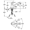 Grohe Eurodisc Смеситель для раковины, на 1 отв., с выдвижной лейкой, цвет: хром