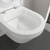 Villeroy&Boch Architectura Унитаз подвесной 370*530*330, безободковый, в комплекте сиденье c микролифтом, CeramicPlus, цвет альпийский белый