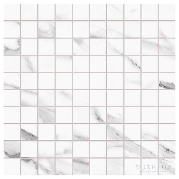 Фото Emilceramica Tele DI Marmo Керамогранит 30x30x0,95см, настенная, глазурованный, цвет: Mosaico Statuario Michelangelo Naturale