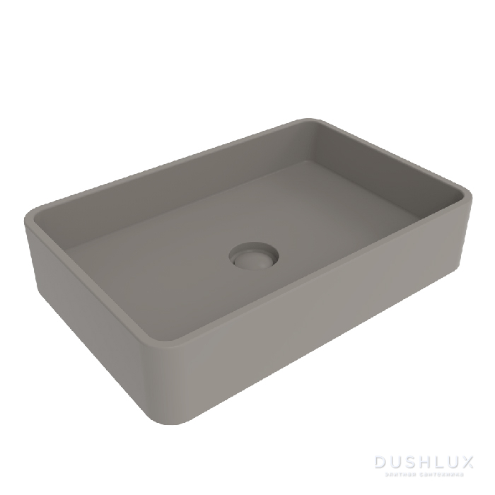 Фото Flaminia Miniwash Раковина 60x40x13 см, без отв., подвесная, цвет: cenere