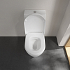 Villeroy&Boch Subway2.0 Унитаз-компакт с открытым смывным краем, напольный, 37х70см, с антигрязевым покрытием CeramicPlus, цвет: белый