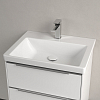 Villeroy&Boch Subway 3.0 Раковина 60х47х16.5см., 1 отв., подвесная, с антигрязевым покрытием CeramicPlus, без перелива, цвет: альпийский белый