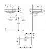 Geberit Smyle Square Раковина 45x36см., подвесная, 1 отв., цвет: белый