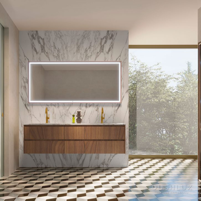 Фото Oasis Eden Композиция №23 Комплект мебели подвесная 178x52.5см., цвет: Walnut/белый/золото
