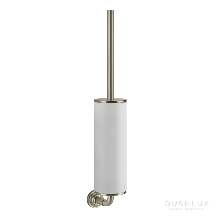 Фото Gessi Venti20 Ершик для унитаза подвесной, цвет: белый, фурнитура Finox Brushed Nickel