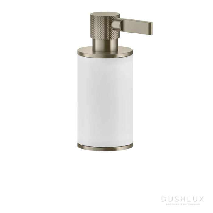 Фото Gessi Inciso Дозатор для жидкого мыла настольный, цвет: белый/finox