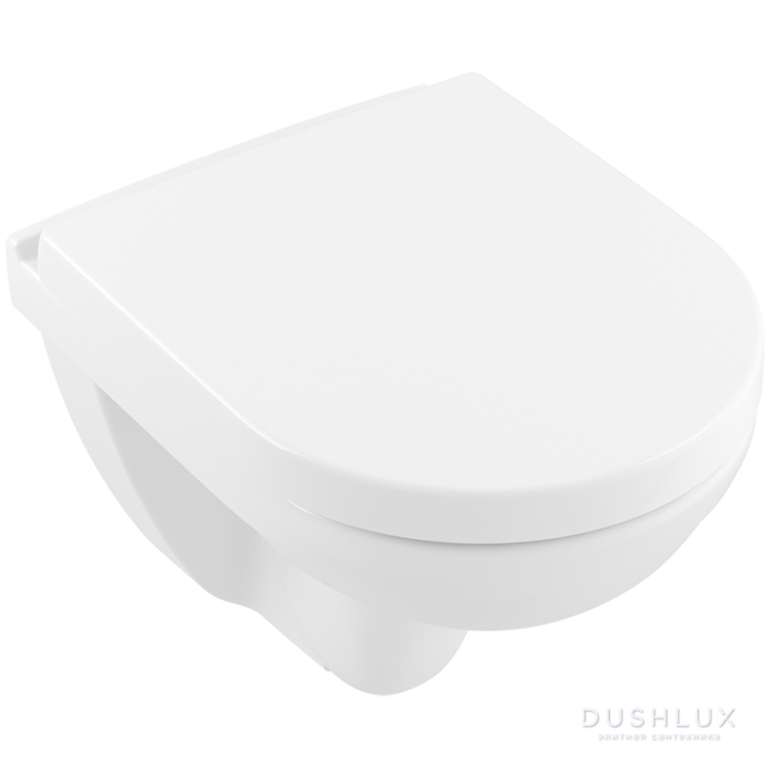 Фото Villeroy&Boch O.novo Унитаз подвесной 36x49 см, безободковый, цвет: белый