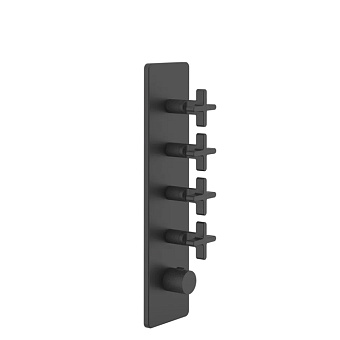 Gessi Inciso Смеситель для душа, встраиваемый, термостатический, резьба 3/4", цвет: Black XL