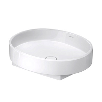 Duravit Balcoon Раковина 55x45см., накладная, без отв., без перелива, DuraShield, цвет: белый матовый