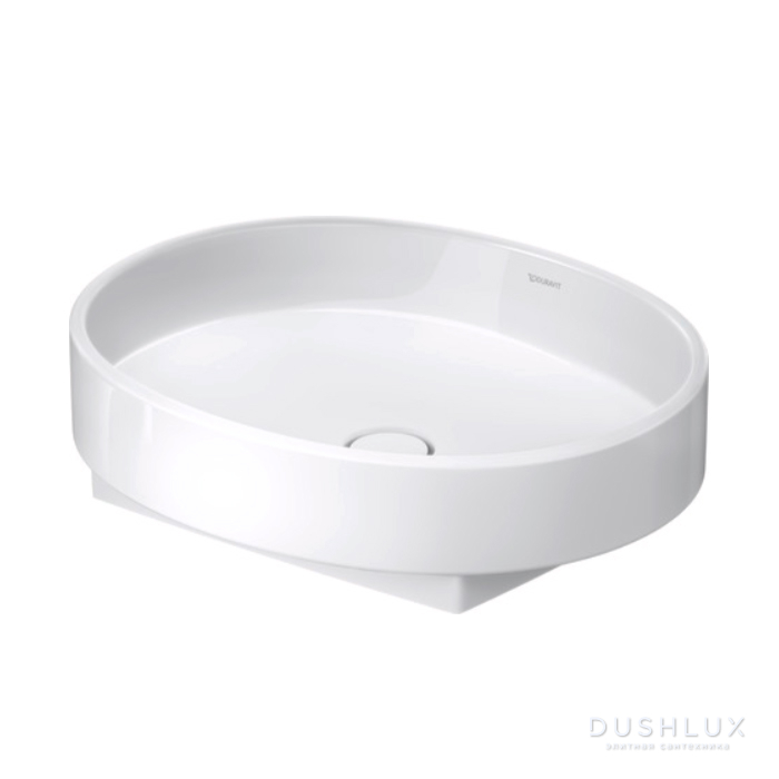 Фото Duravit Balcoon Раковина 55x45см., накладная, без отв., без перелива, DuraShield, цвет: белый матовый