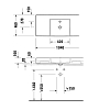 Duravit Bento Starck Box Раковина 104x46 см, накладная, 1 отв., HygieneGlaze, цвет: белый глянцевый