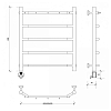 Secado Агата 1 К Полотенцесушитель 50x60 см, электрический, цвет: хром