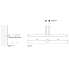 Decor Walther Mikado TPH2 Держатель туалетной бумаги, подвесной, цвет: черный матовый
