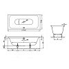 Bette Lux Ванна 170x75x45см., с самоочищающимся покрытием BetteGlasur ® Plus, цвет: белый