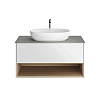 Kerama Marazzi Plaza Modern Тумба 100x48см., подвесная, 1 ящик, цвет: белый