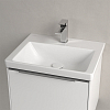 Villeroy&Boch Subway 3.0 Раковина 55х44х16.5см., 1 отв., подвесная, без перелива, цвет: альпийский белый