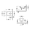 Duravit DuraStyle Биде подвесное, с 1 отв., с покрытием Wondergliss, цвет: белый
