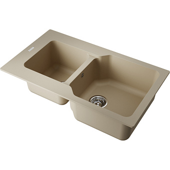 Omoikiri Maru 86-2 Кухонная мойка 86x19x50см.,встраиваемая, цвет: шампань