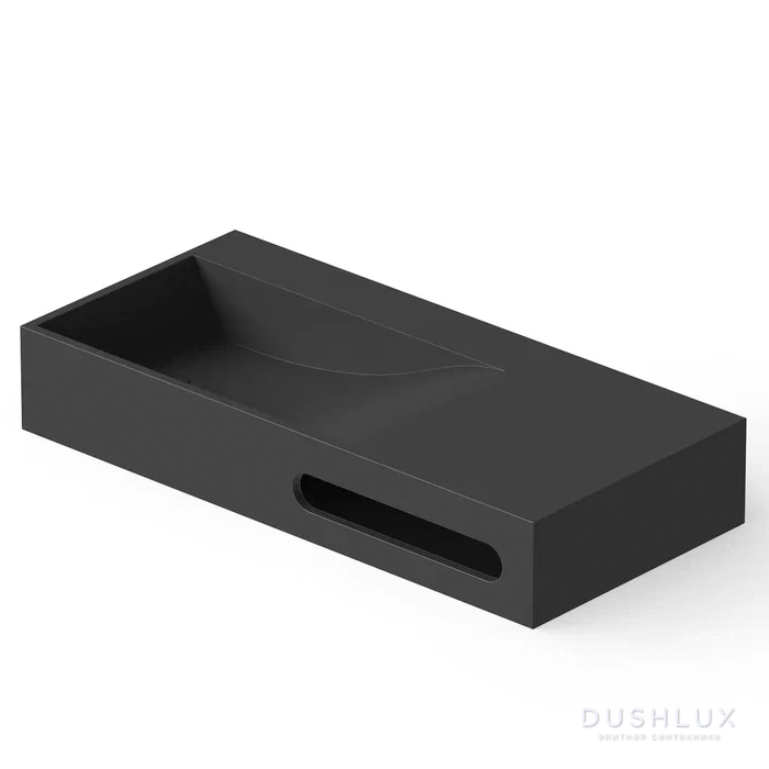 Фото Dea Design Washbasins Раковина 90x42x15см., накладная, без отв., Solid Surface, цвет: Black №16