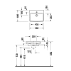Duravit No.1 Раковина 50x40см., подвесная, 1 отв., цвет: белый глянцевый