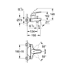 Grohe Euroeco Смеситель для ванны, настенный, цвет: хром