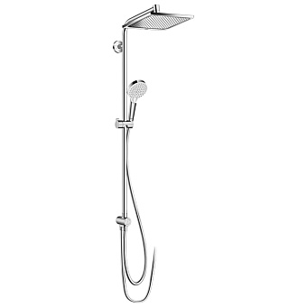 Hansgrohe Crometta Душевая стойка с верхним душем 24см, ручным душем и шлангом 150см, цвет: хром