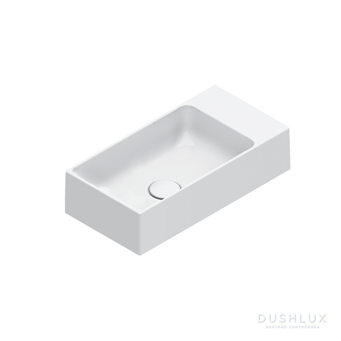 Фото Catalano Premium Раковина 50x25см, без отв., подвесная, цвет: белый глянцевый