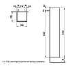 Laufen Base Шкаф 35x33x165см., 1 дверца, ручки из анодированного алюминия, SX, 1 фиксированная полка и 4 стеклянных, цвет: светлый вяз