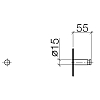 Dornbracht Series–various Крючок, подвесной, цвет: чёрный матовый