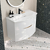 Kerama Marazzi Riva Тумба 80см., подвесная, с раковиной, цвет: белый матовый