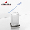Colombo Look Стакан настольный, цвет: PVD графит полированный/матовое стекло