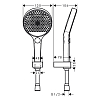 Hansgrohe Rainfinity Душевой набор (ручной душ 130мм, 3jet, держатель, шланг 1600мм), цвет: хром